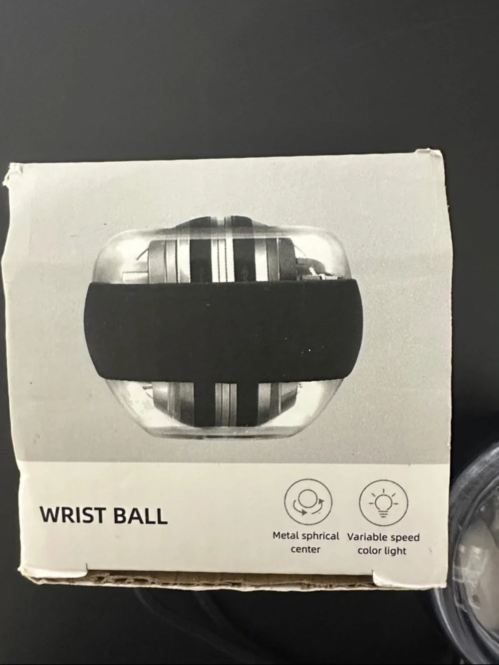 Gyro Ball Wrist Exerciser - Black/Clear